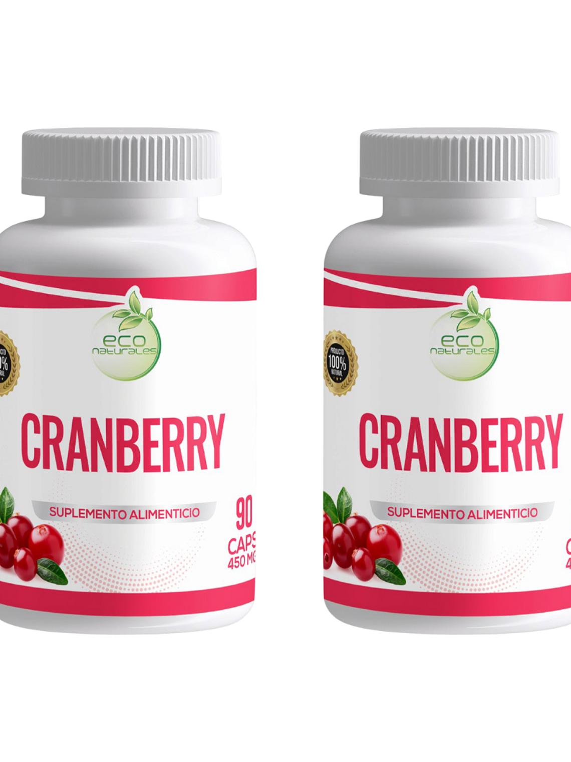 Eco Naturales Cranberry 2 Frascos 180 Cápsulas En Total 1