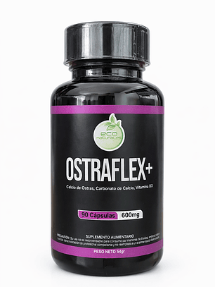 Ostraflex 90 Cápsulas | Calcio + Vit D3 Para Huesos Fuertes