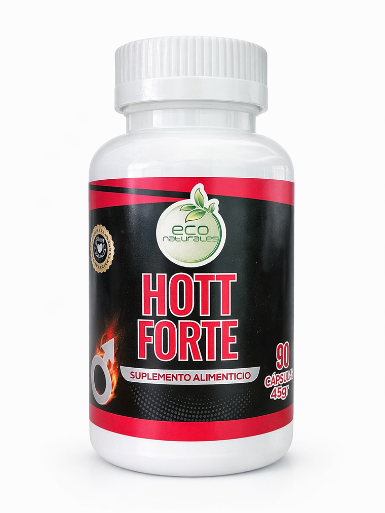Hott Forte 90 Caps | Afrodisíaca Libido bajo | Placer | energía y deseo   1