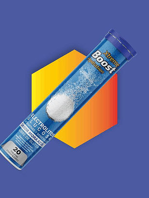 XTREME BOOST HYDRATION ELECTROLITOS SABOR MORA AZUL EFERVESCENTE