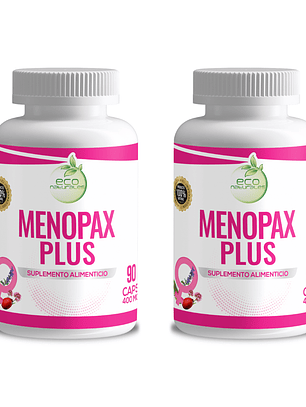 2 frascos  MenoPax Plus | 90 Capsulas c/u