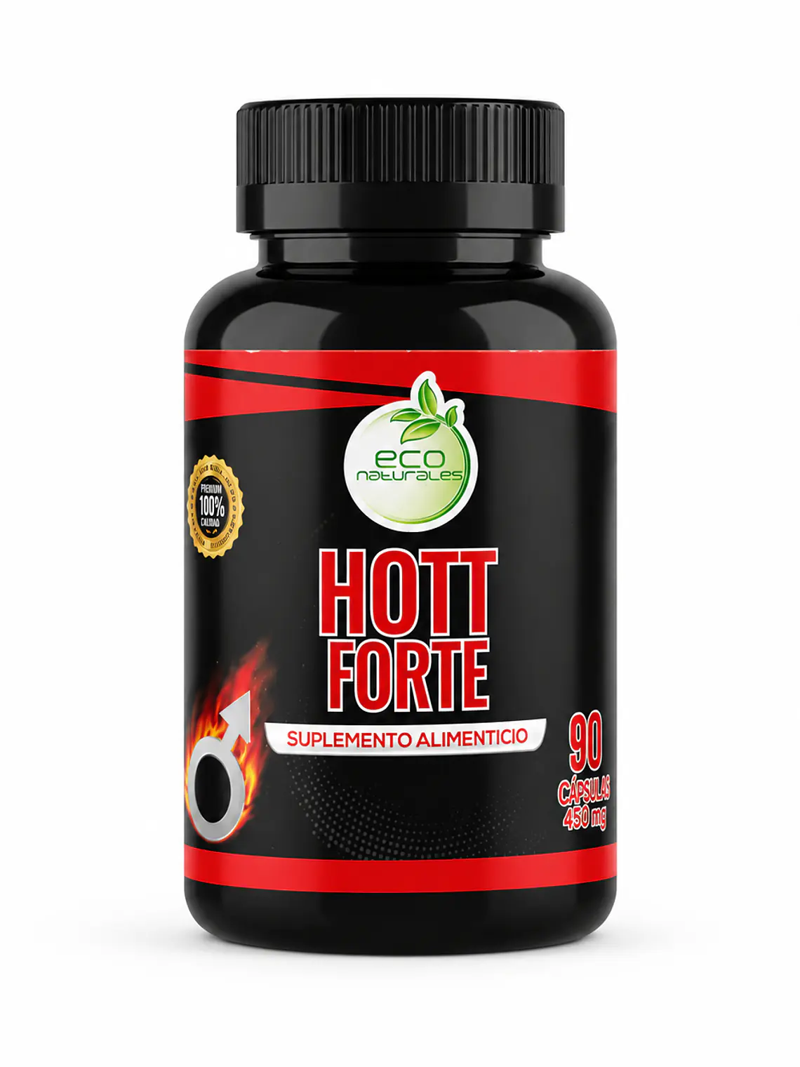Hott Forte 90 Caps | Fórmula natural para hombres 1