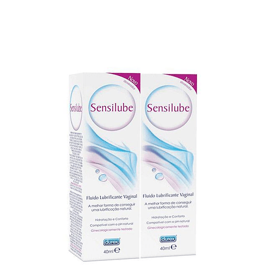 Durex Sensilube Duo Vaginal Lubricating Fluid 2 x 40 ml with 2nd Package Offer