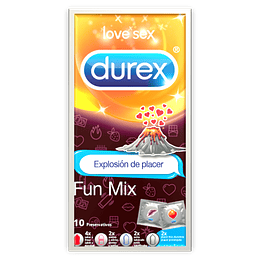 Durex Love Sex Preserv Fun Mix X10