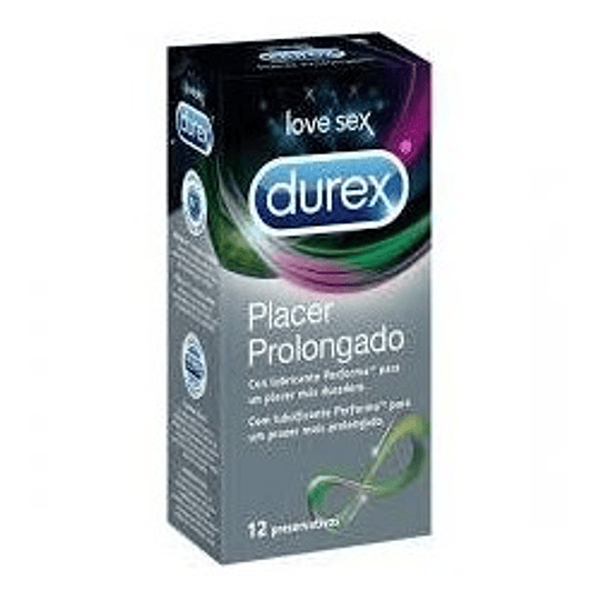 Durex Placer Prolong Preservativo X12