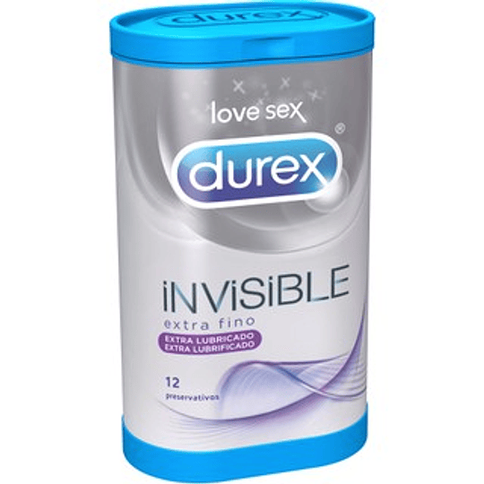 Durex Invisible Extra Lubricant 12 Condoms