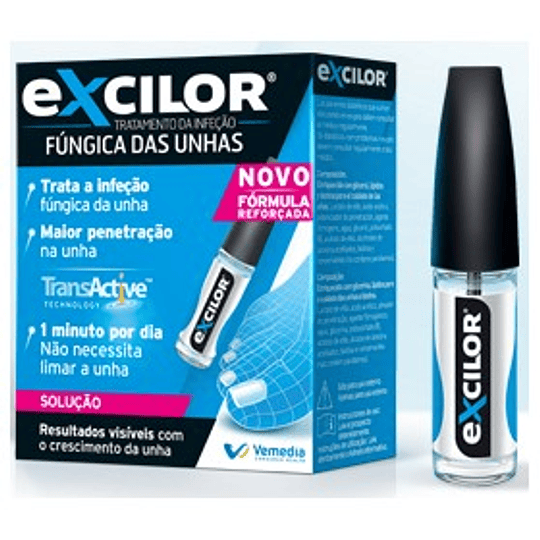 Excilor Solução Fungica Unhas Frasco - 1un 3,3ml (c/Pincel)