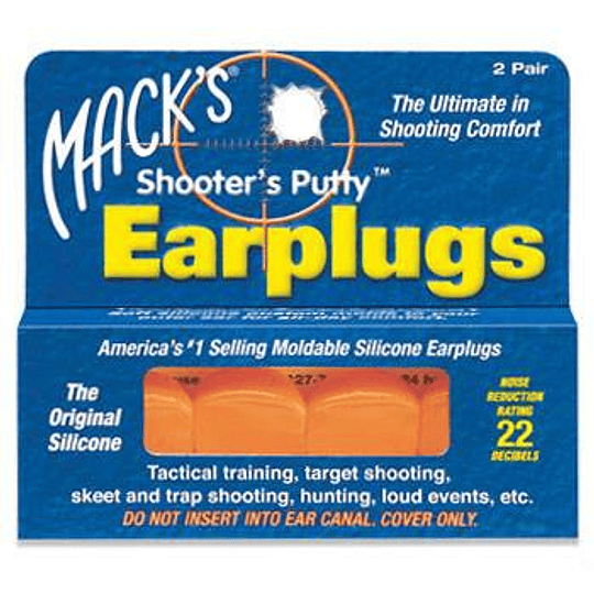 Mack's Orange Silicone Earplugs