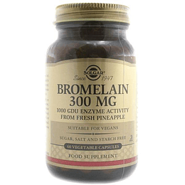 Solgar Bromelaína 300 mg 60 cápsulas