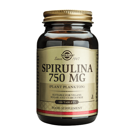 Solgar Spirulina 750mg 100 Tablets