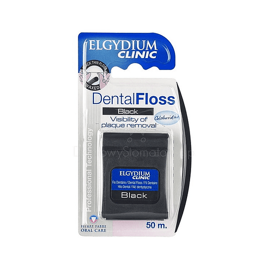 Elgydium Clinic Fita Dentária Black 50m