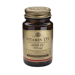 Solgar Vitamina D3 4000 UI 100mcg 60 Cápsulas vegetais