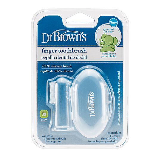 Dr Brown's Escova de Dentes de Dedo 3m+