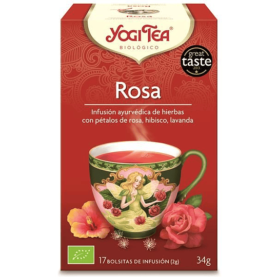 Yogi Tea Rosa Infusão Bio 17 Saquetas