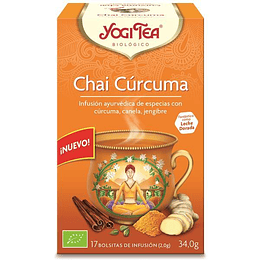 Yogi Tea Chai Curcuma Infusão Bio 17 Saquetas