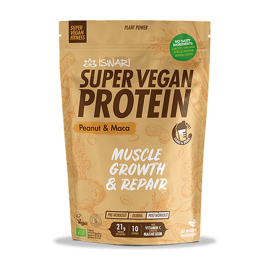 Iswari Super Vegan Protein Amendoim e Maca 350g