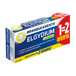 Elgydium Branqueamento Pasta Dentífrica Limão 2x75ml Oferta 2ª Embalagem