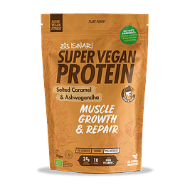 Iswari Super Vegan Protein Caramelo Salgado e Ashwagandha 350 g