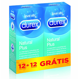 Durex Natural Plus Preservativo 12 Unidade Oferta 12 Unidades