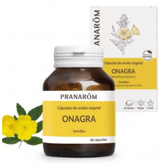 Pranarom Cápsulas Óleo Vegetal Onagra x 60 Cápsulas