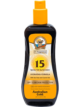 Australian Gold Spray Oil Carrot SPF 15 237 Ml