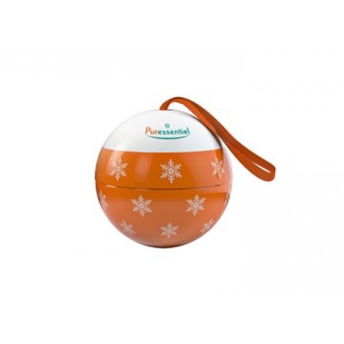 Puressentiel Bola de Natal laranja com Difusor medalhão em cerâmica + Óleo essencial de limão 10 ml com Desconto 