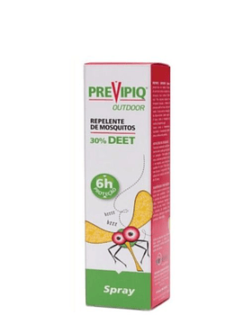 Previpiq Outdoor Repelente de Mosquitos 30% Deet Spray 75 Ml