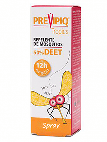 Previpiq Tropics Repelente de Mosquitos 50% Deet Spray 75 Ml