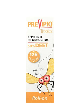 Previpiq Tropics Repelente Mosquitos 50% Deet Roll-On 50 Ml