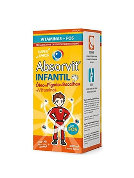 Absorvit INFANTIL Óleo de Fígado de Bacalhau + Vitaminas 300 mL