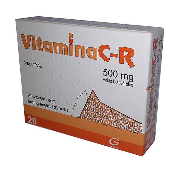 VitaminaC-R 500 Mg  x20 Cápsulas 