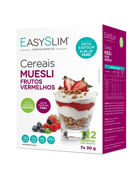 EasySlim Cereais Muesli Frutos Vermelhos 7x 30 Grs