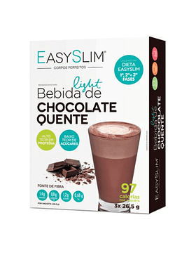 EasySlim Bebida Light Chocolate Quente 3x 26,5 Grs