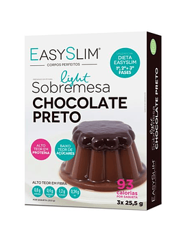 Easyslim Sobremesa Light Chocolate Preto 3x Saquetas 25.5 Gramas 