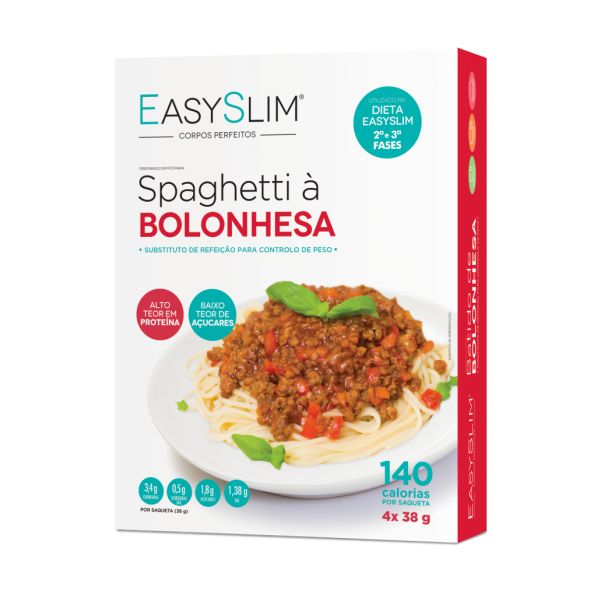 EasySlim Spaghetti à Bolonhesa 4x Saquetas 38 Grs