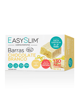 EasySlim Barras Chocolate Branco 4 x 35 Gramas