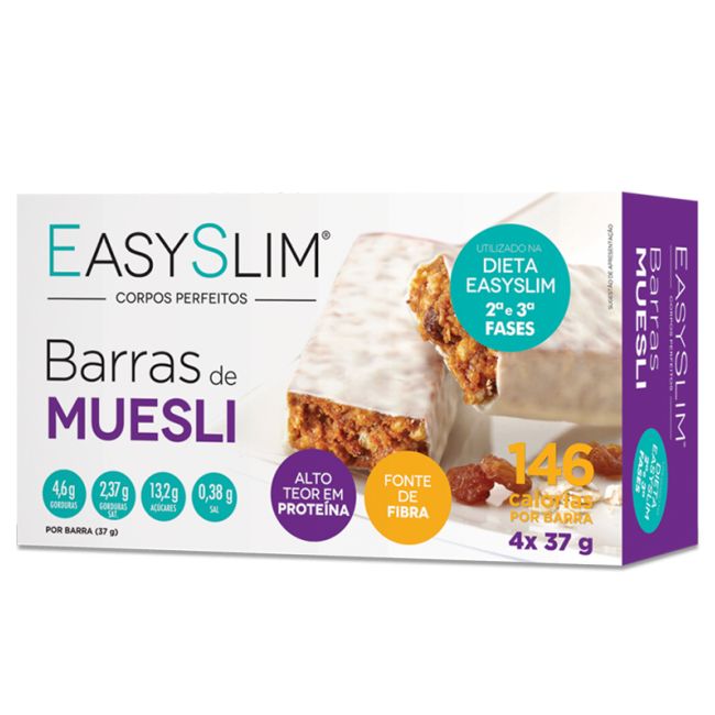 EasySlim Barras Muesli 4 x 37 Gramas 