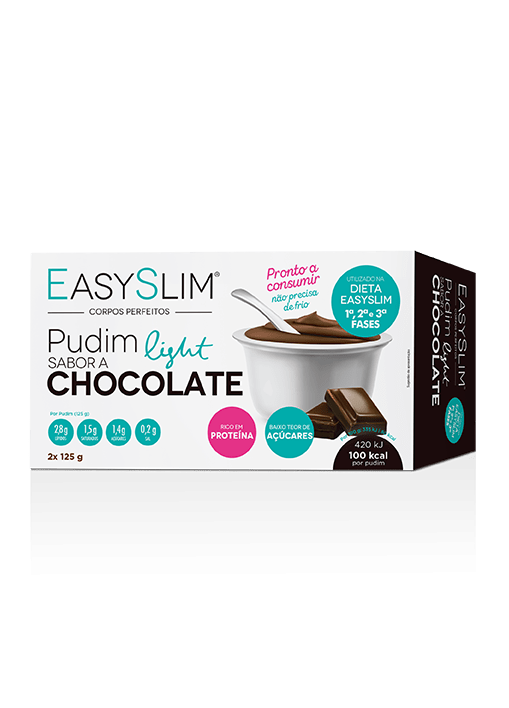 EasySlim Pudim Light Chocolate 2x 125 Gramas