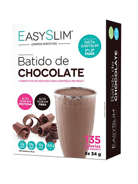 EasySlim Batido Chocolate 4x Saquetas 34 Gramas