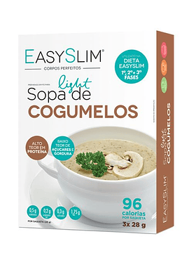 EasySlim Sopa Light de Cogumelos x3 Saquetas 28 Gramas