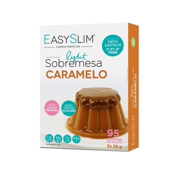 EasySlim Sobremesa Light Caramelo 3x Saquetas 25 Gramas