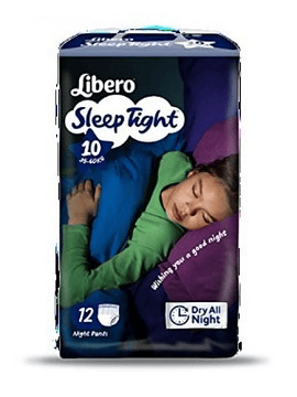 Libero 10 Sleep Tight Cuecas Absorventes para Noite 36-60 Kg