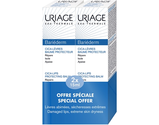 Uriage Bariederm Cica-Lips Bálsamo 2 Unidades x 15 Ml