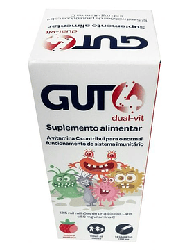 Gut4 Dual-Vit Morango x14 Saquetas