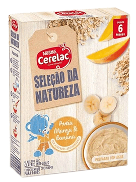 Nestlé Cerelac Cereais Integral Aveia+Manga+Banana 6m+ 250 G