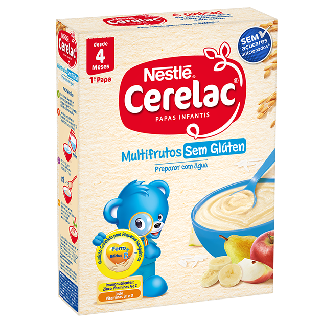 Nestlé Cerelac Multifrutos Sem Glúten 250 G