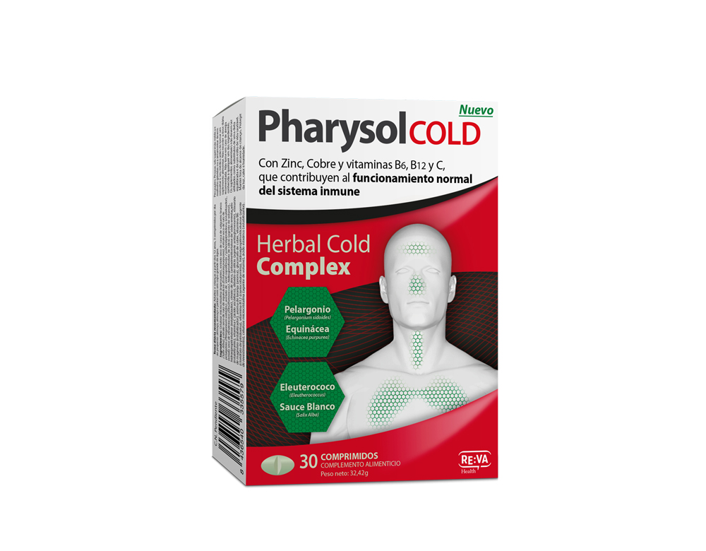 Pharysol Cold Herbal Cold Complex para Sistema Imunitário x30 Comprimidos