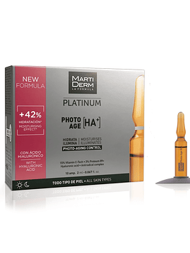 MartiDerm Platinum Photo-Age HA+ x10 Ampolas