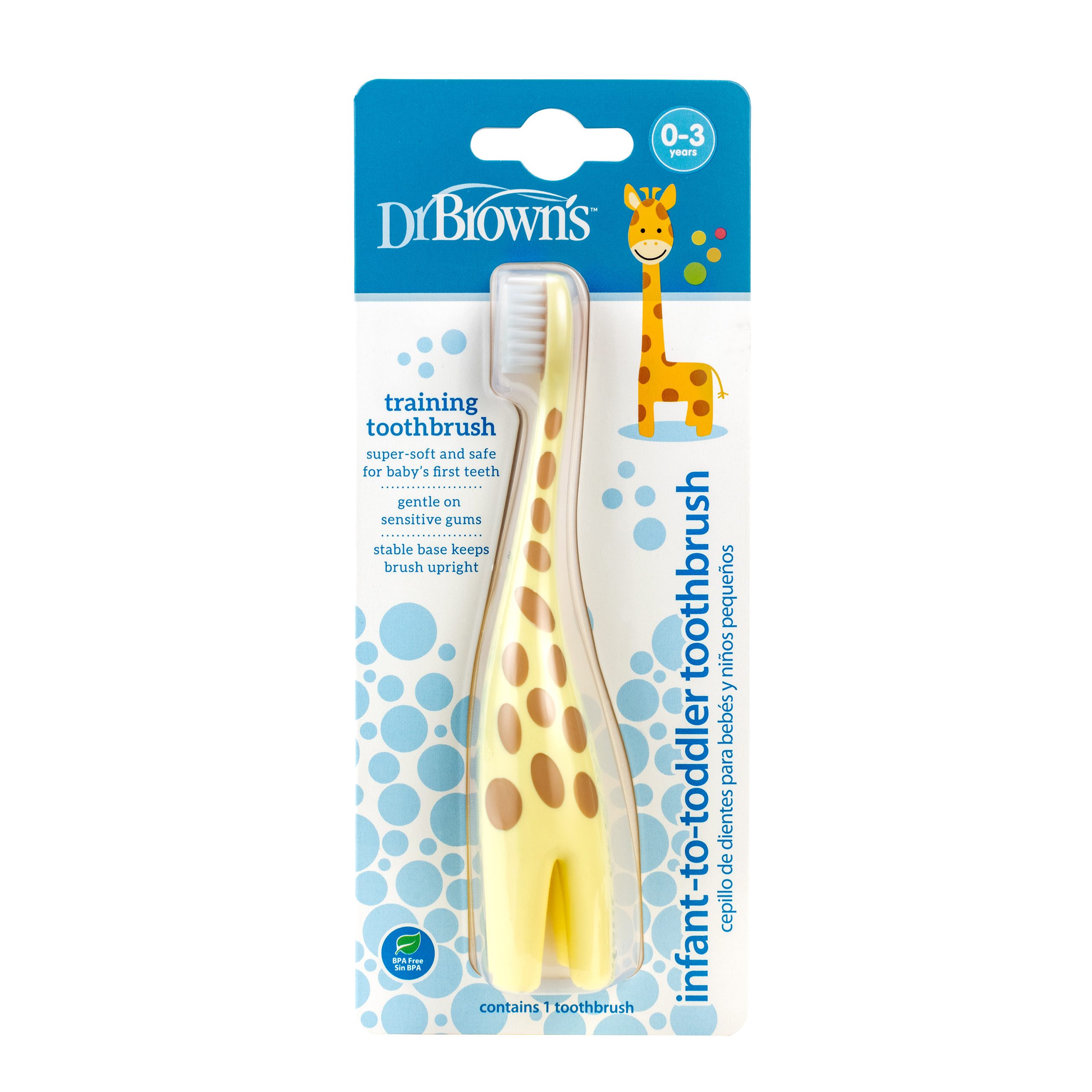 Dr Brown's Escova de Dentes Girafa 0-3 Anos