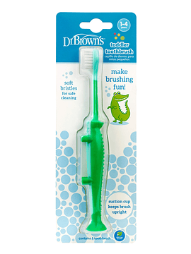 Dr Brown's Escova de Dentes Crocodilo 1-4 Anos